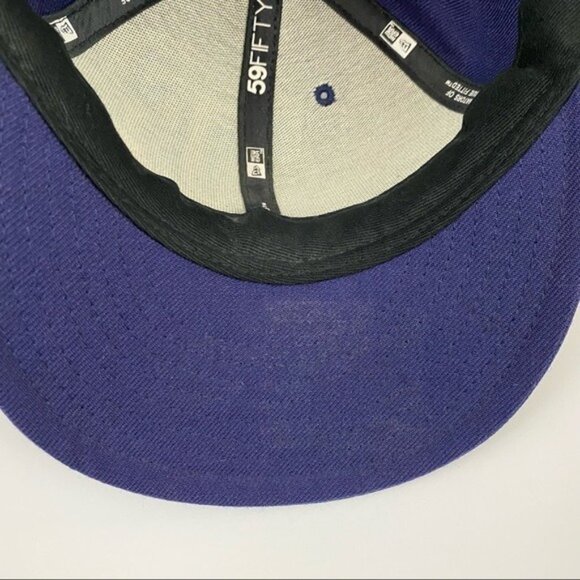 New Era 59Fifty MLB Tampa Bay Rays Genuine Merchandise Baseball Cap Hat Blue - Picture 7 of 10